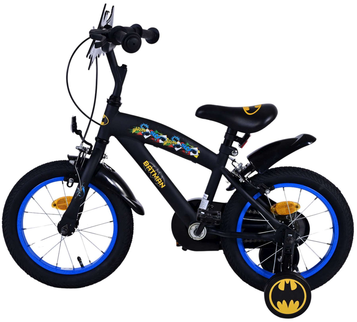 Batman Children's Bike Boys 14 -calowe czarne dwa hamulce ręczne