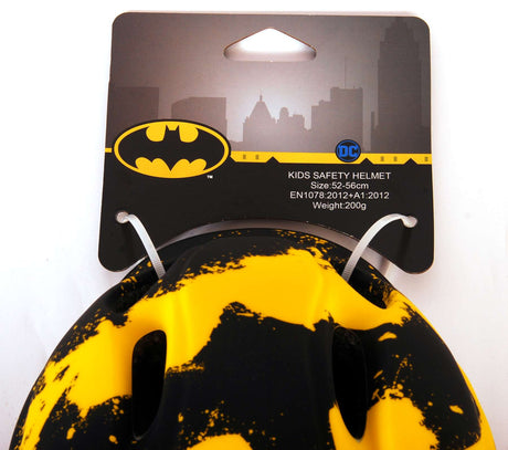 Casque de vélo de patinage Batman Junigoud 52-56 cm Jaune noir