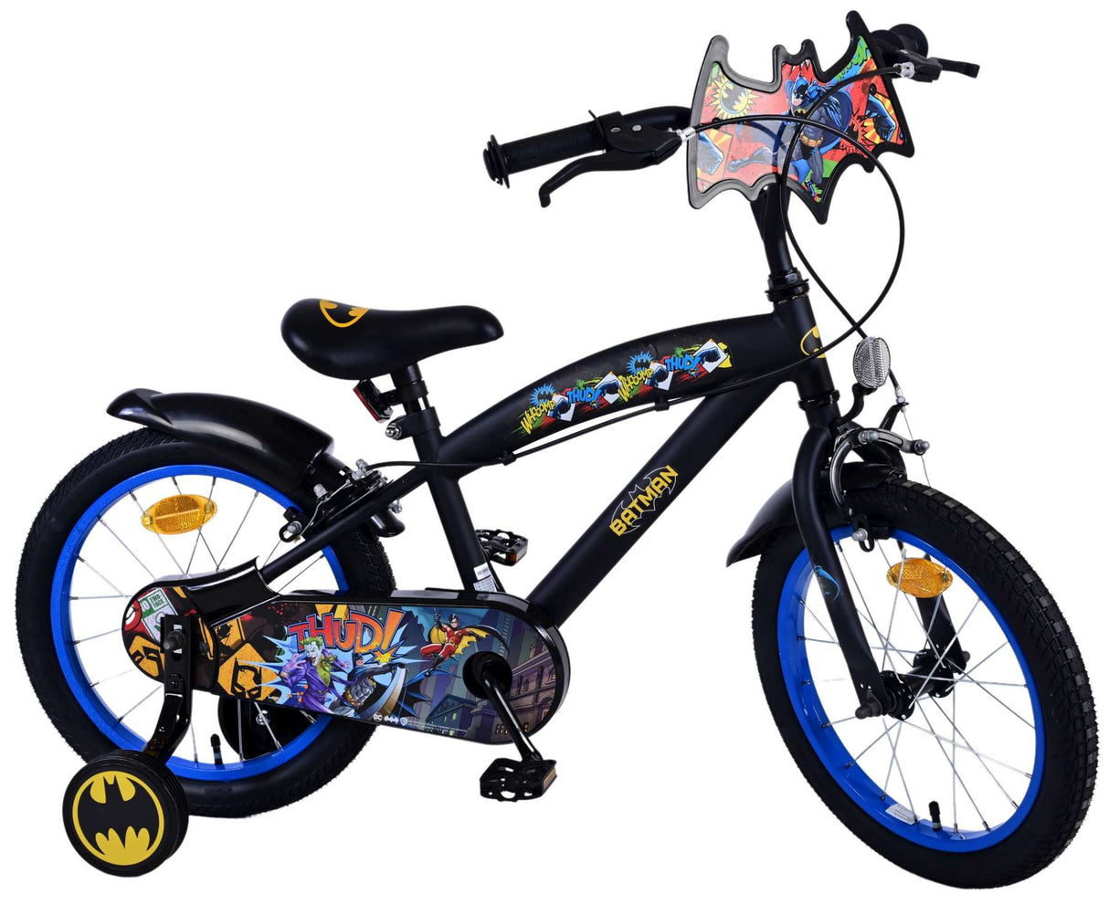 Batman Children's Bike Boys 16 tum svarta tvåhandbromsar