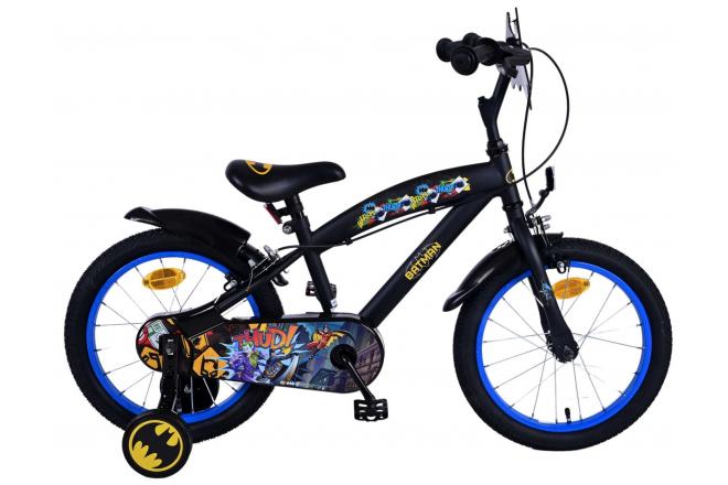 Batman Bike Bike Boys de 16 pulgadas Black Dos frenos de mano