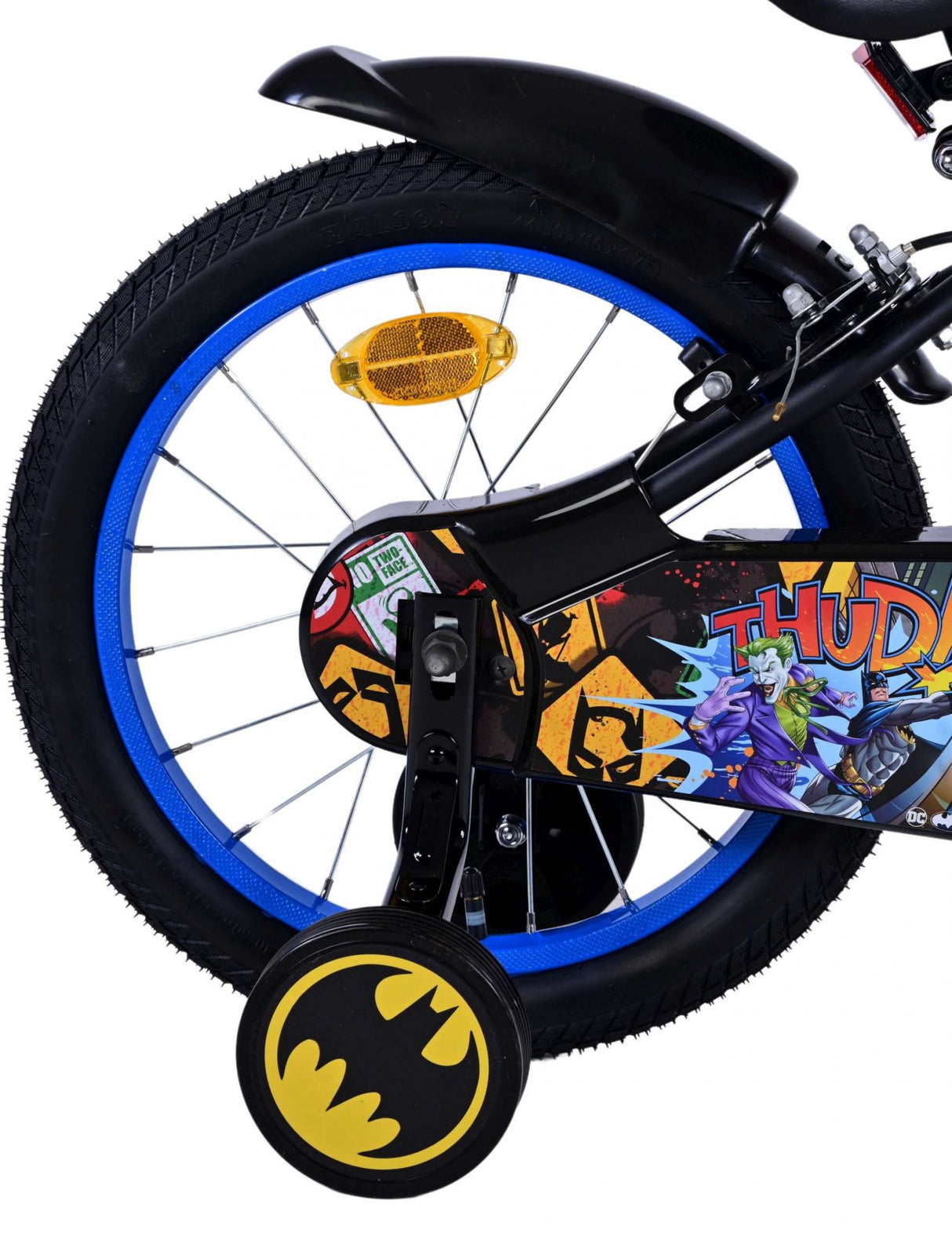 Batman Bike Bike Boys de 16 pulgadas Black Dos frenos de mano