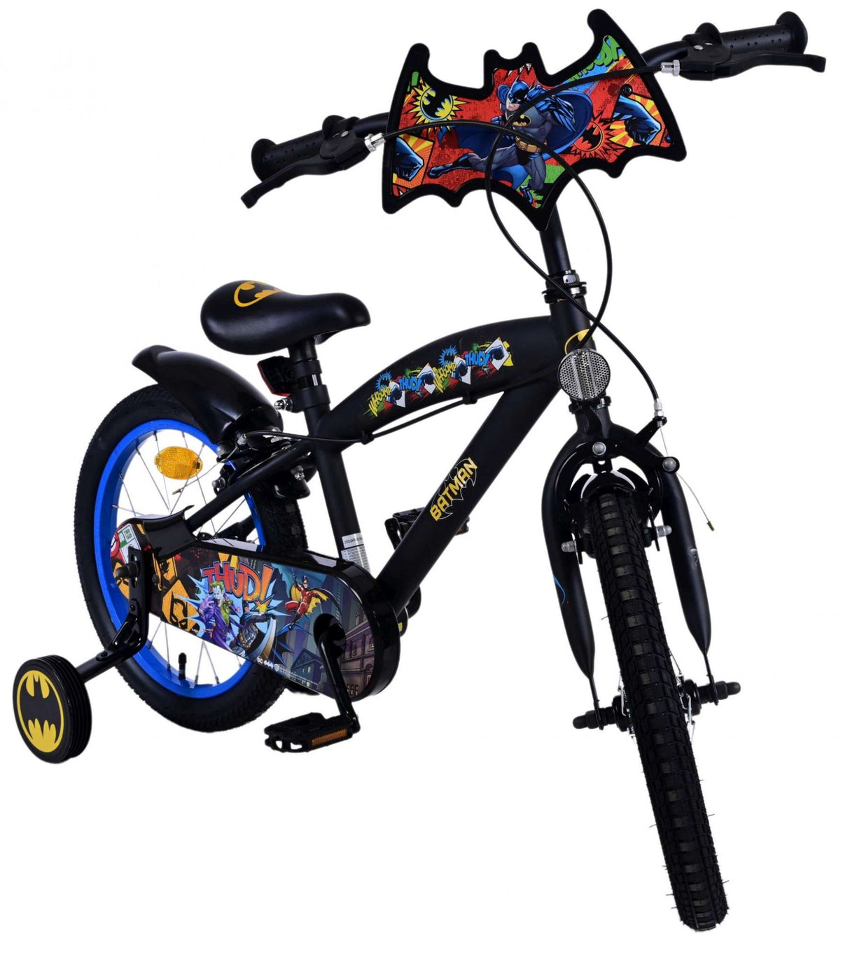 Batman Kinderfiets Jongens 16 inch Zwart Twee handremmen