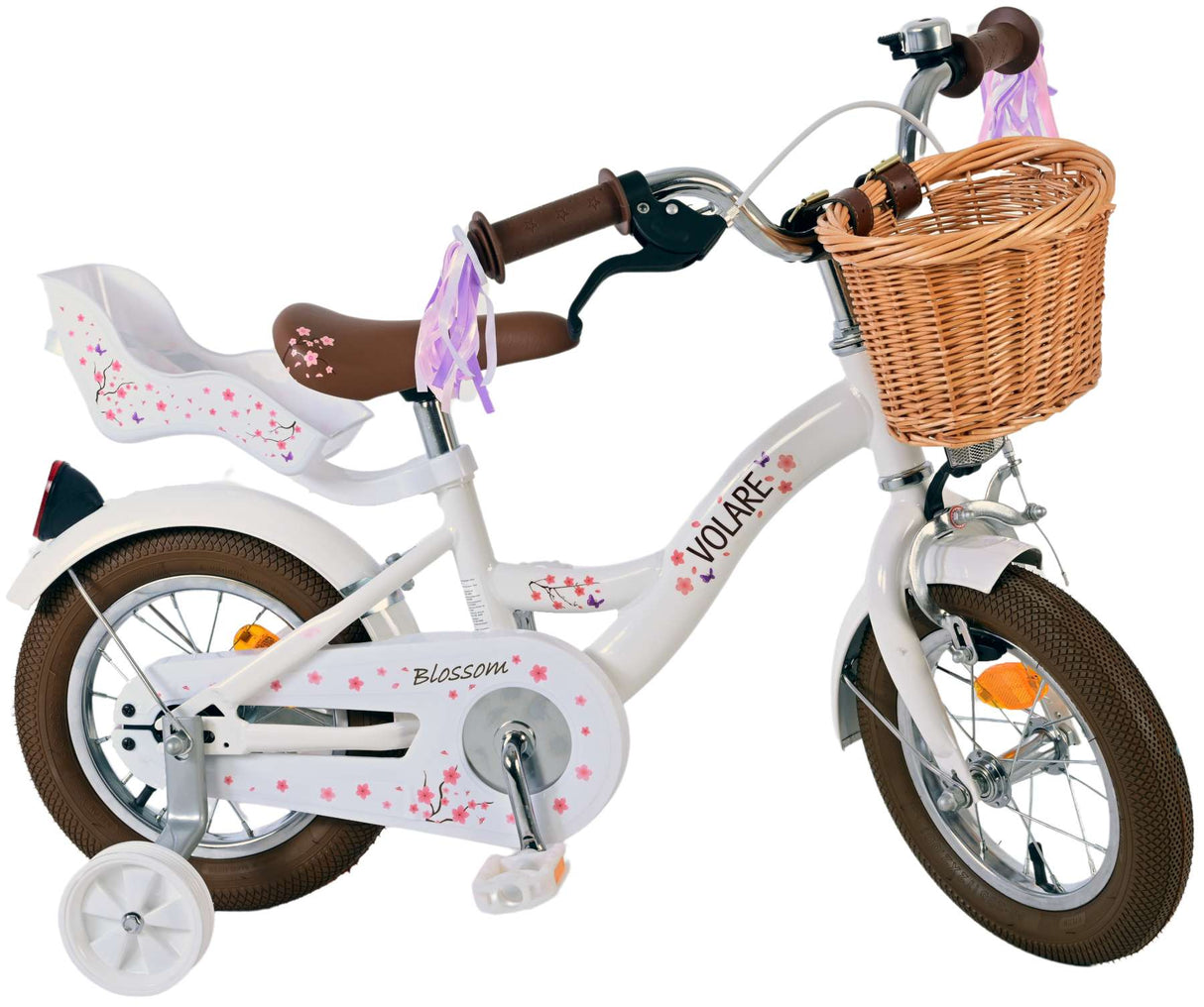 Volare Blossom Children's Bike Girls 12 pouces blancs