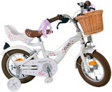 Volare Blossom Children's Bicycle Girls 12 pouces blancs blancs de deux mains