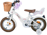 Volare Blossom Children's Bicycle Girls 12 pouces blancs blancs de deux mains