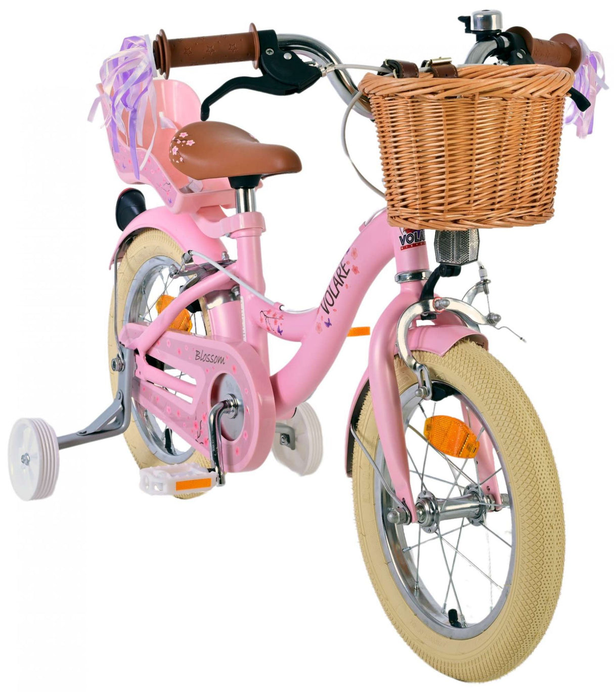 Valorare Blossom Children's Bike Girls Girls da 14 pollici Rosa freni a mano