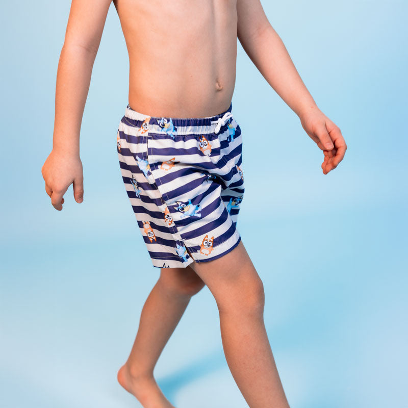 Bleu | maillot de bain bleu blanc UV garçons