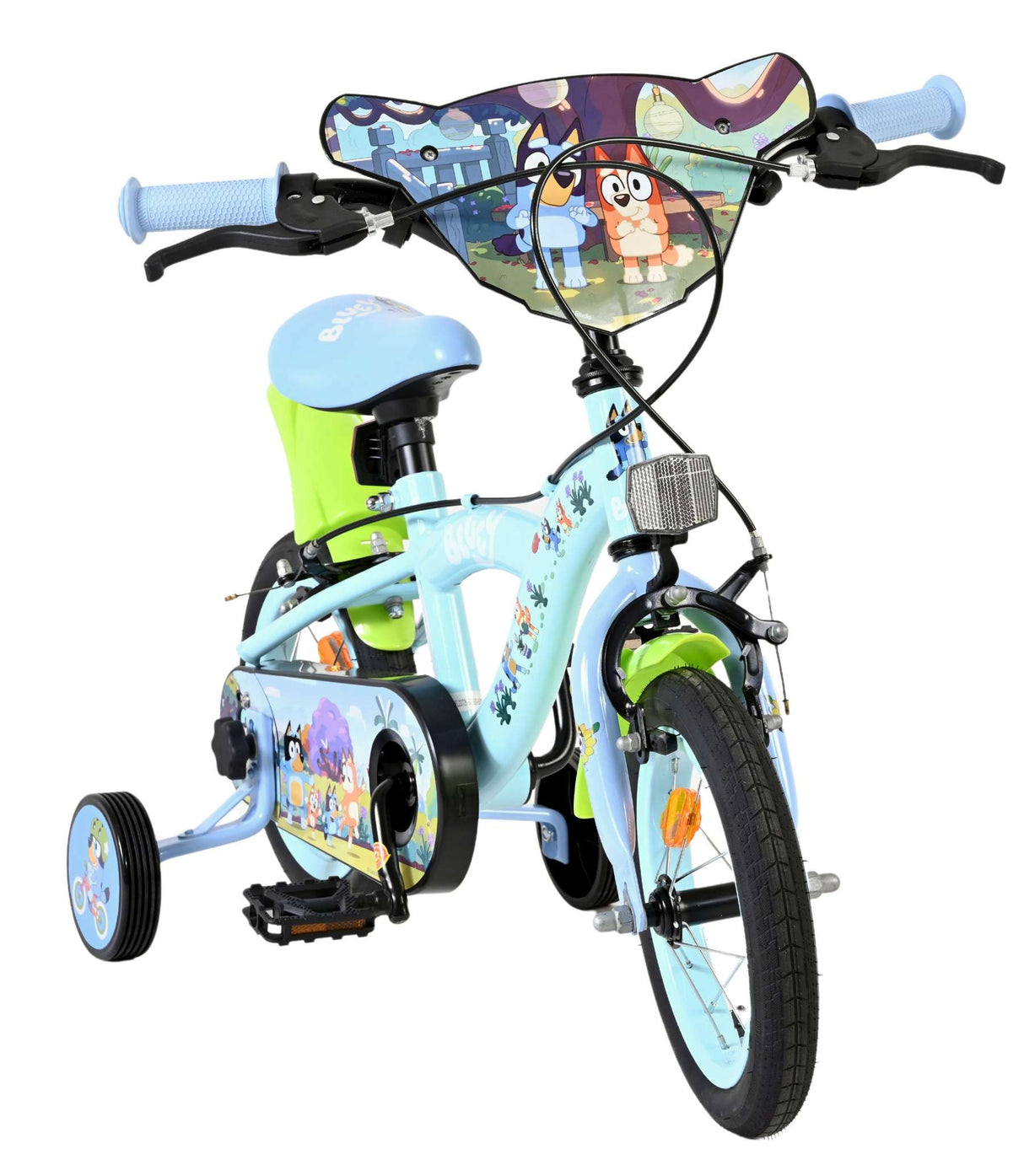 Vélo pour enfants Bluey 12 pouces - bleu clair - deux freins à main