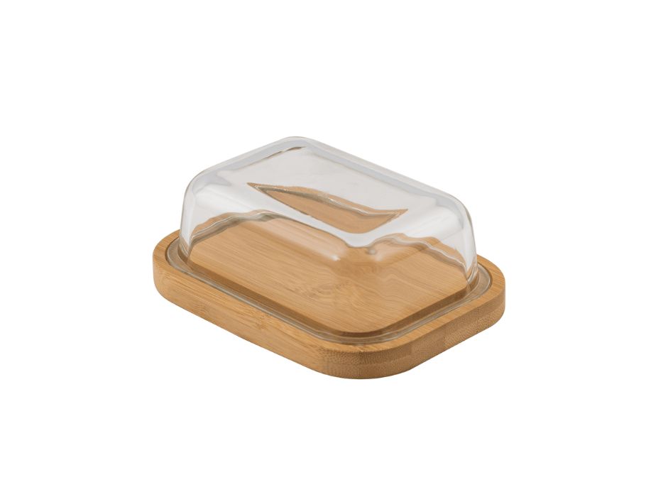 Beurrier Point Virgule avec couvercle en verre