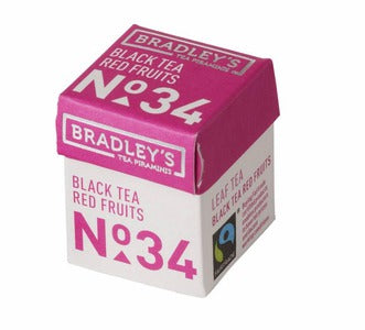 Bradley's piramini thé noir fruits rouges n°34 (30 pièces)