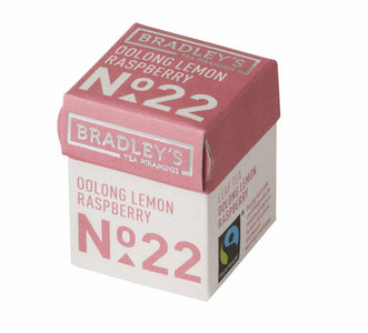 Thé oolong citron framboise Bradley's piramini n°22 (30 pièces)