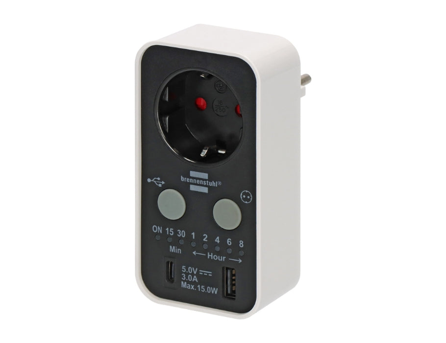 Minuterie numérique Brennerstuhl - Connexion USB-A et USB-C