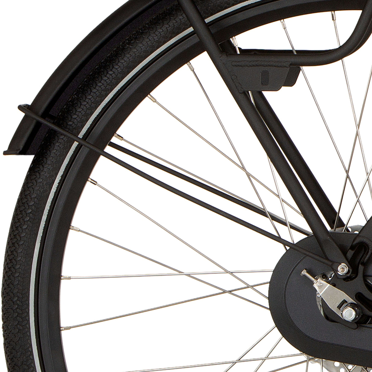 Tige de garde-boue arrière Cortina 28 Foss Diamond noir mat