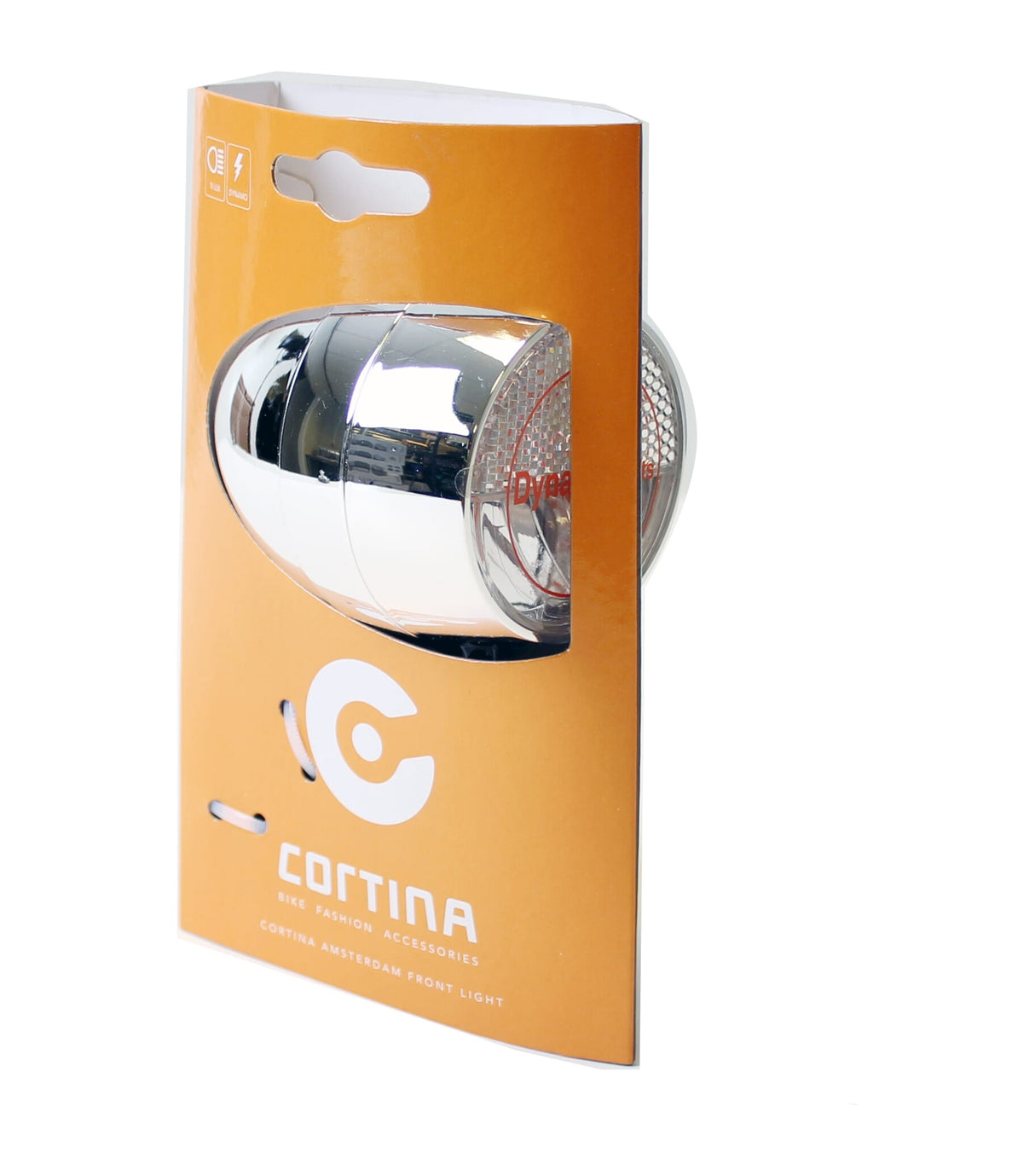 Cortina koplamp Amsterdam dynamo chroom