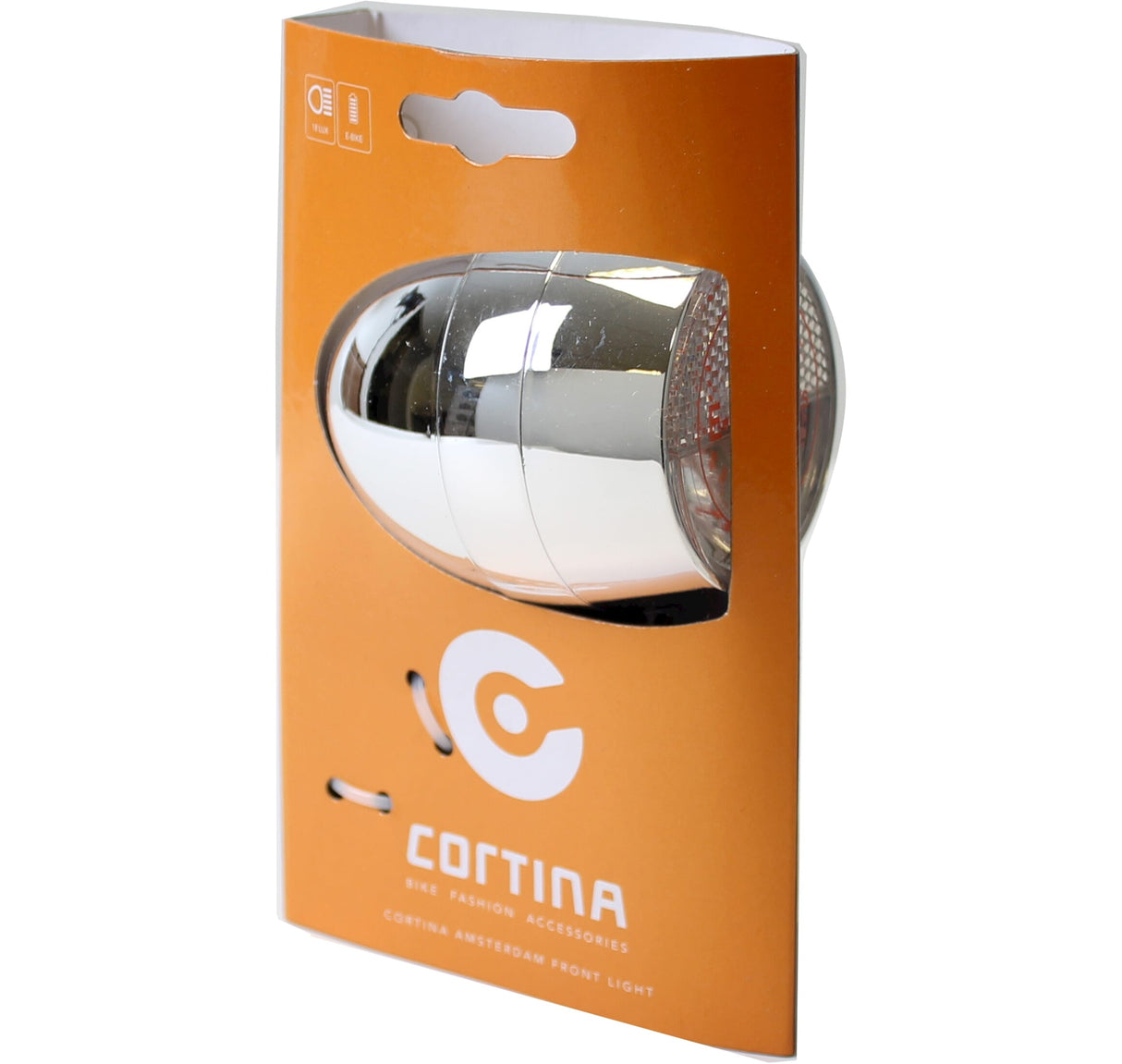 Cortina koplamp Amsterdam E-bike chroom