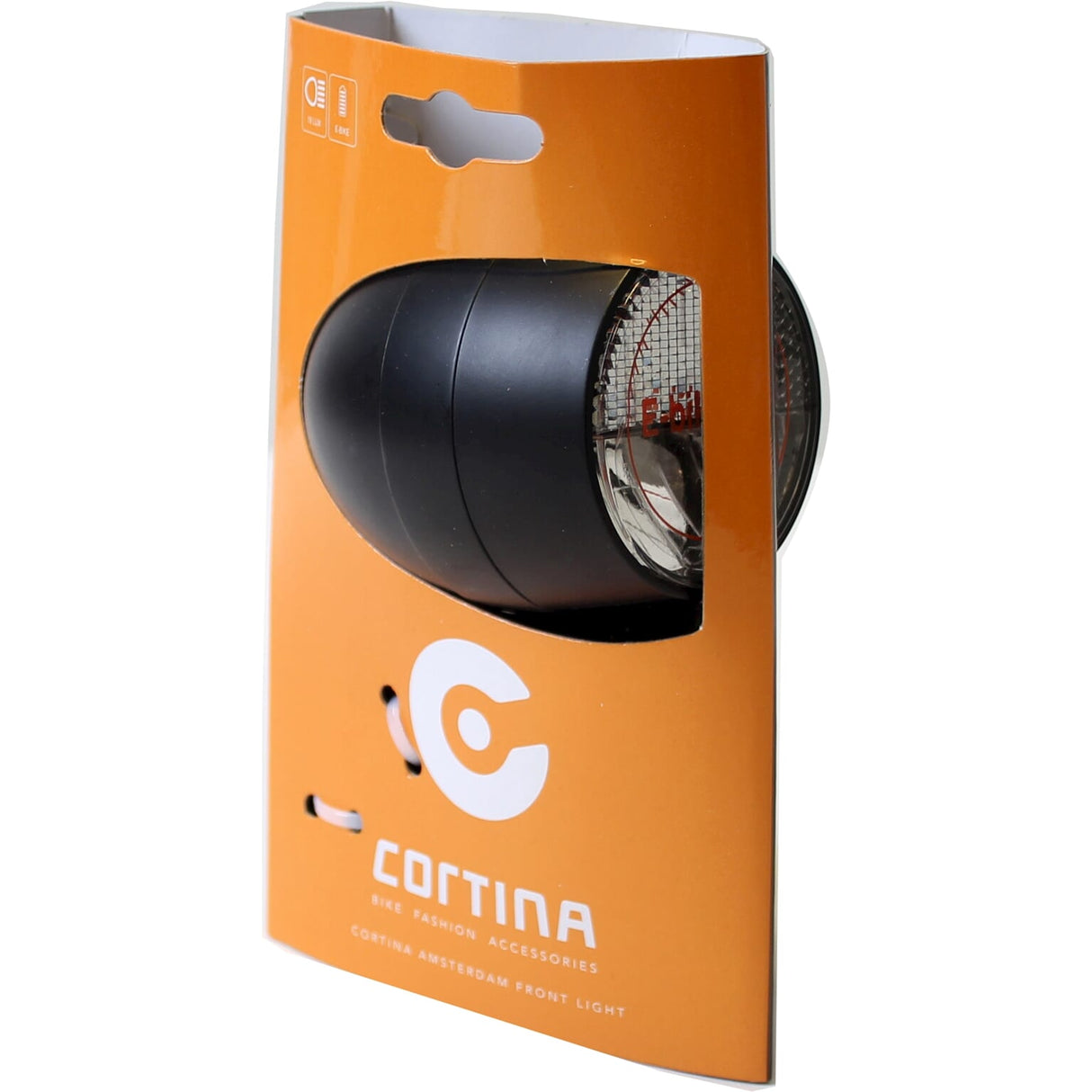 Cortina Koplamp Amsterdam E-Bike Black