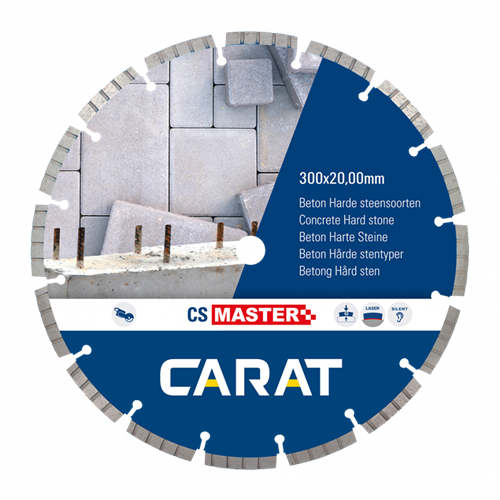 Lame de scie diamantée Carat ø350x25,4 cs master béton refroidie à l'eau