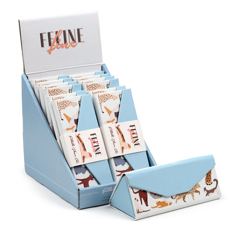 Porte-lunettes de soleil pliable Feline fine cats