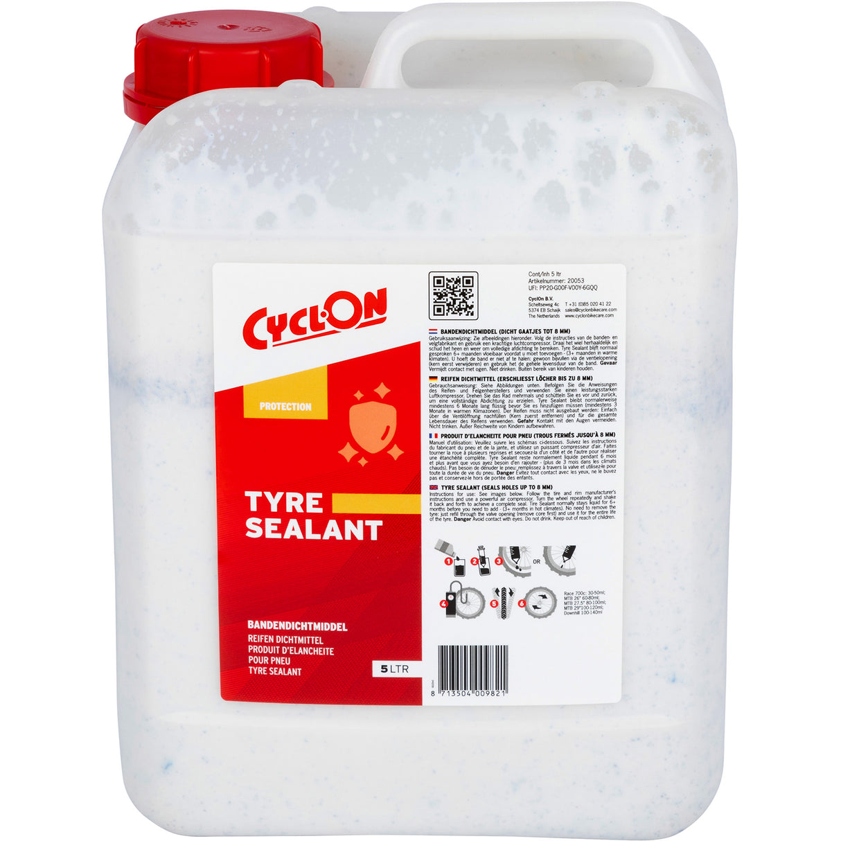 Scellant du pneu cyclon 5L