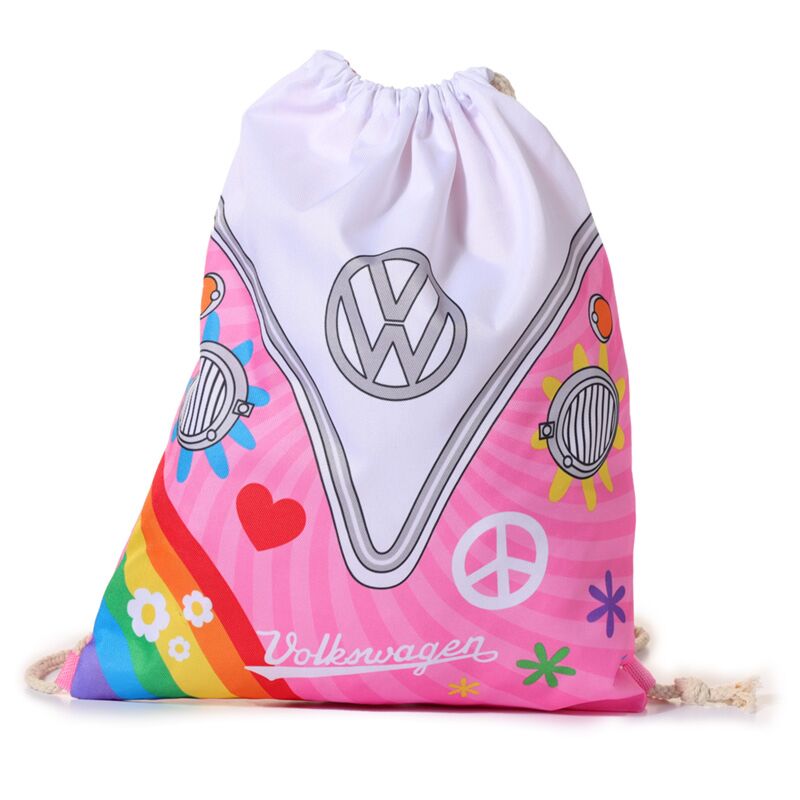 Sac à dos d'été avec cordon de serrage VW van t1