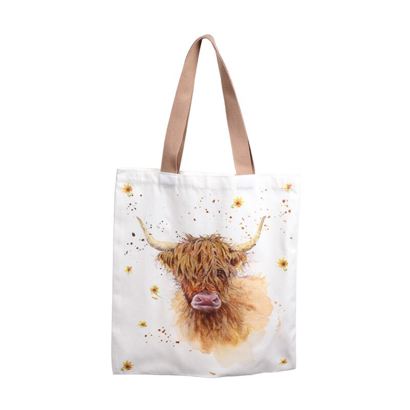 Sac en polycoton vache highland Jan Pashley