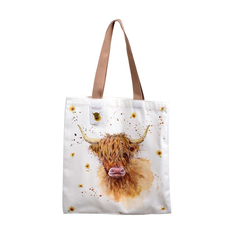 Sac en polycoton vache highland Jan Pashley