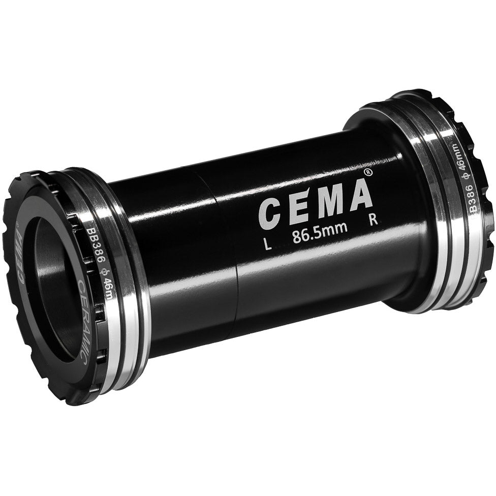 Cema pédalier bb386 sram dub sg3 revêtement céramique noir