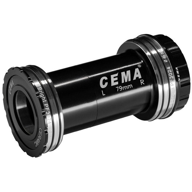 Boitier de pédalier Cema bbright46 shimano sg3 avec revêtement ker. noir