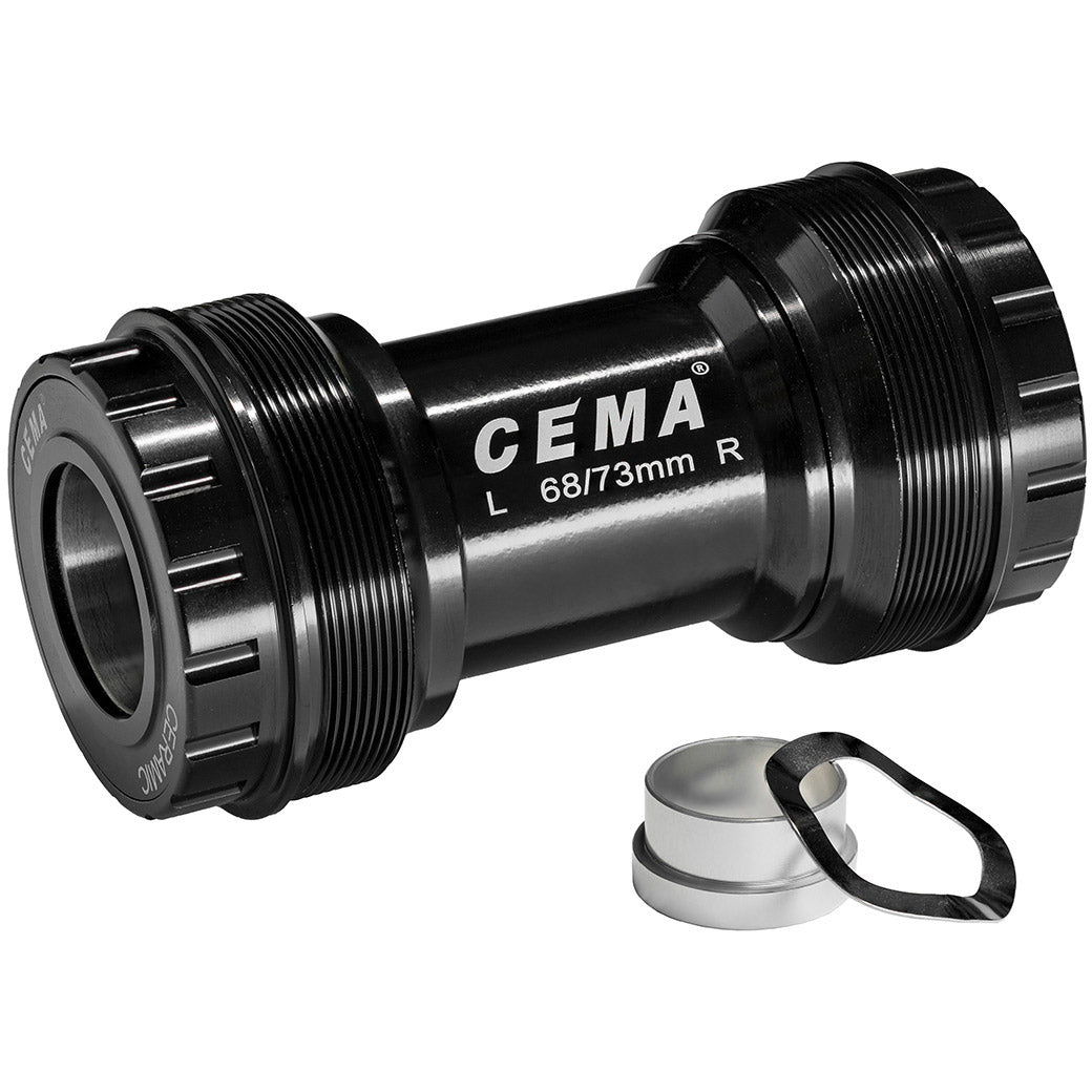 CEMA BRACKETAS T47 SRAM GXP SG3 Pakowana ceramiczna czerń