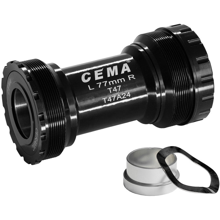 Boitier de pédalier Cema T47a SRAM GXP SG3 revêtement céramique noir