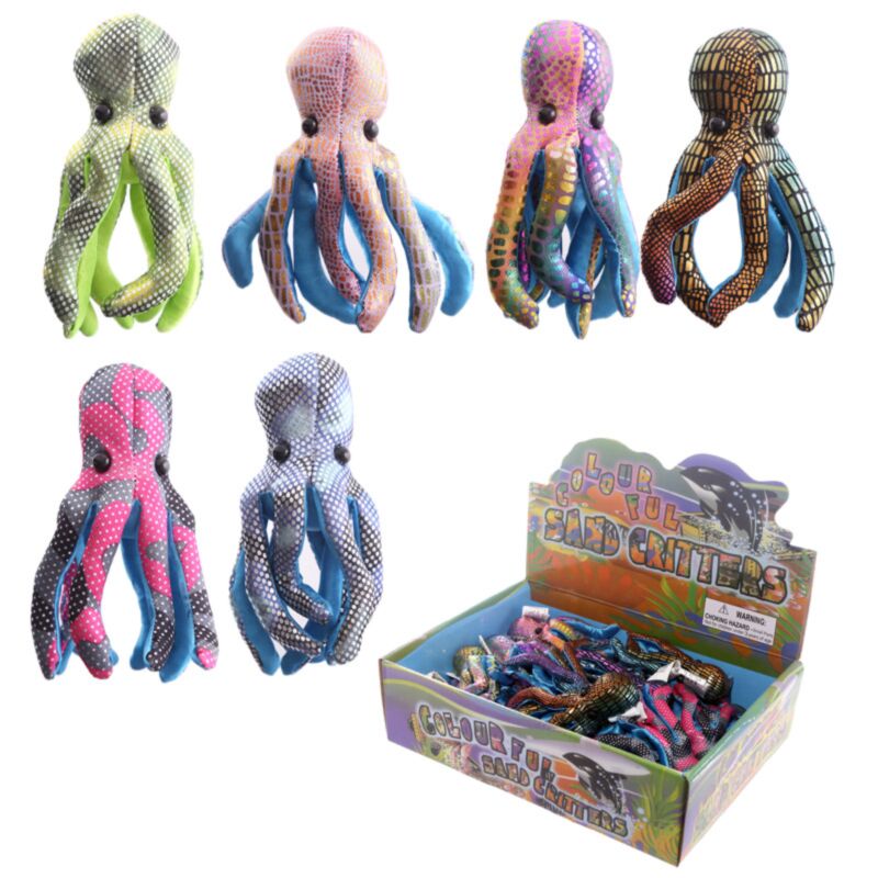 Peluches pieuvre animaux sable 13 cm