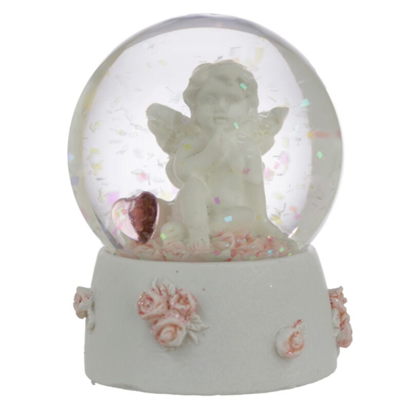 Boule à neige chérubin Paix du ciel, fais de beaux rêves