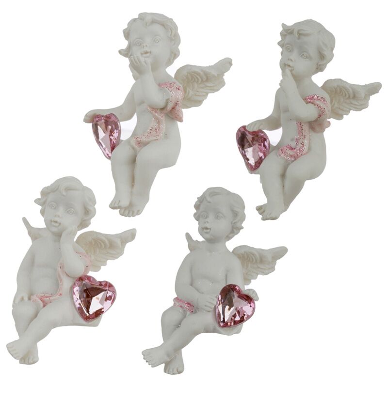 Paix du ciel baiser du cœur statue de chérubin