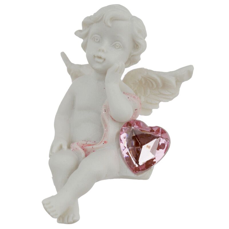 Paix du ciel baiser du cœur statue de chérubin