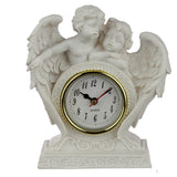 Pendule de manteau de chérubin d'amour sans fin de paix du ciel