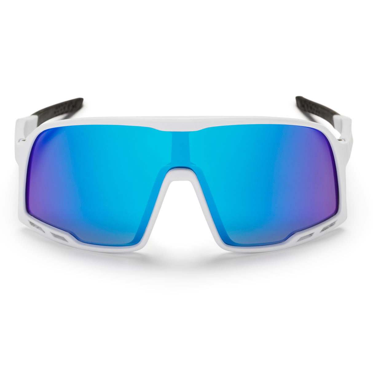 Lunettes Chpo Henrik blanc bleu miroir