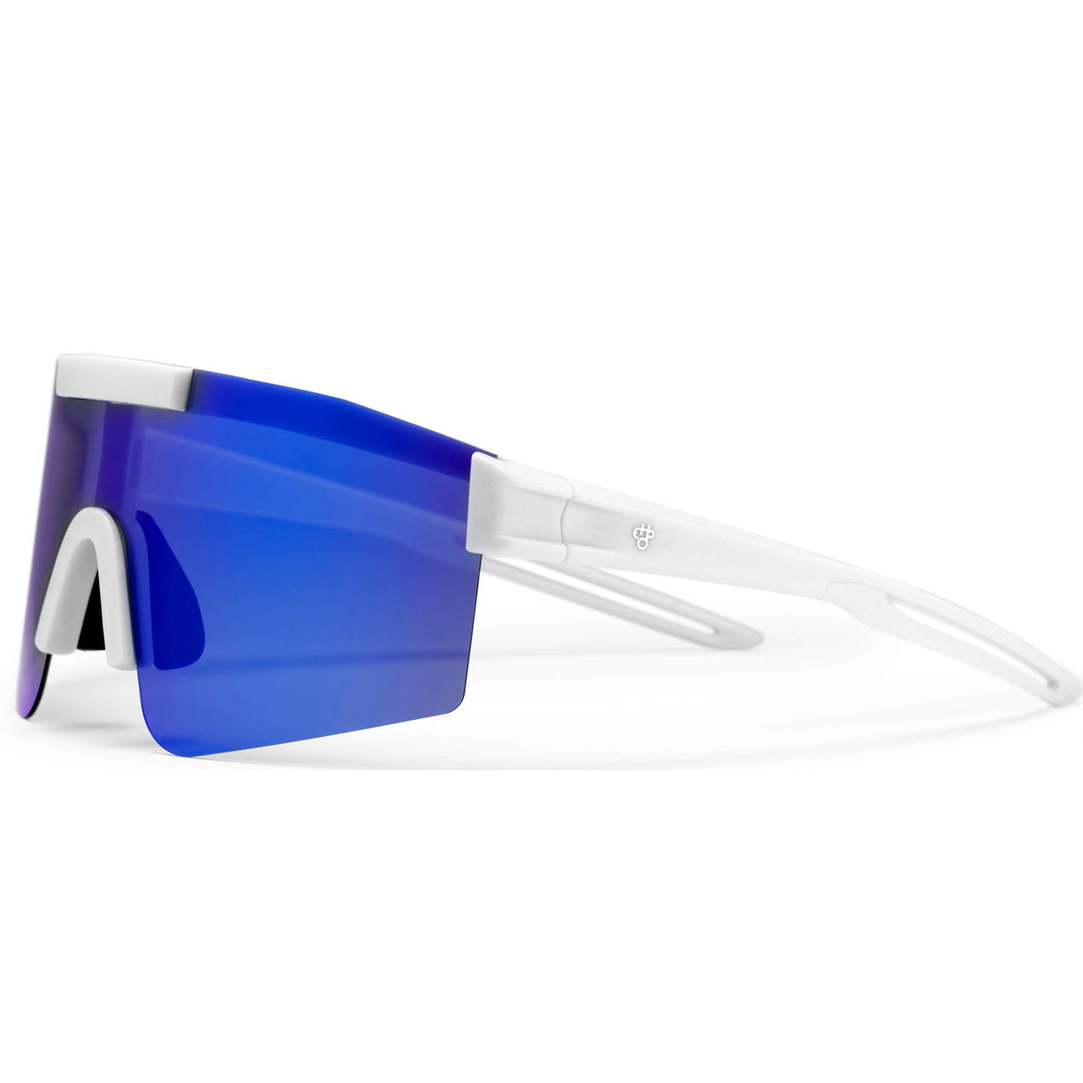 Lunettes Chpo Luca blanc bleu miroir