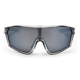 Lunettes Chpo Vinfred gris transparent miroir argenté