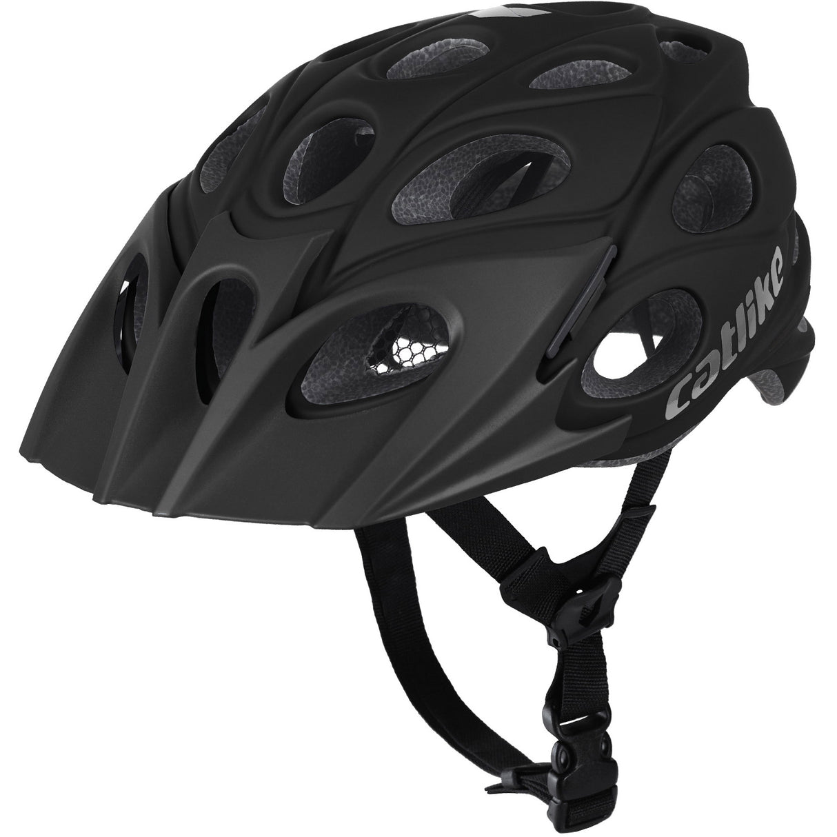 Buzaglo catlike mtb helm leaf maat m 55-57cm carbon black