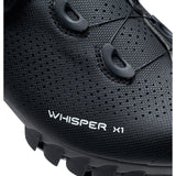 BUZAGLO MTB Zapatos Whisper X1 MTB Tamaño de nylon 47 Negro