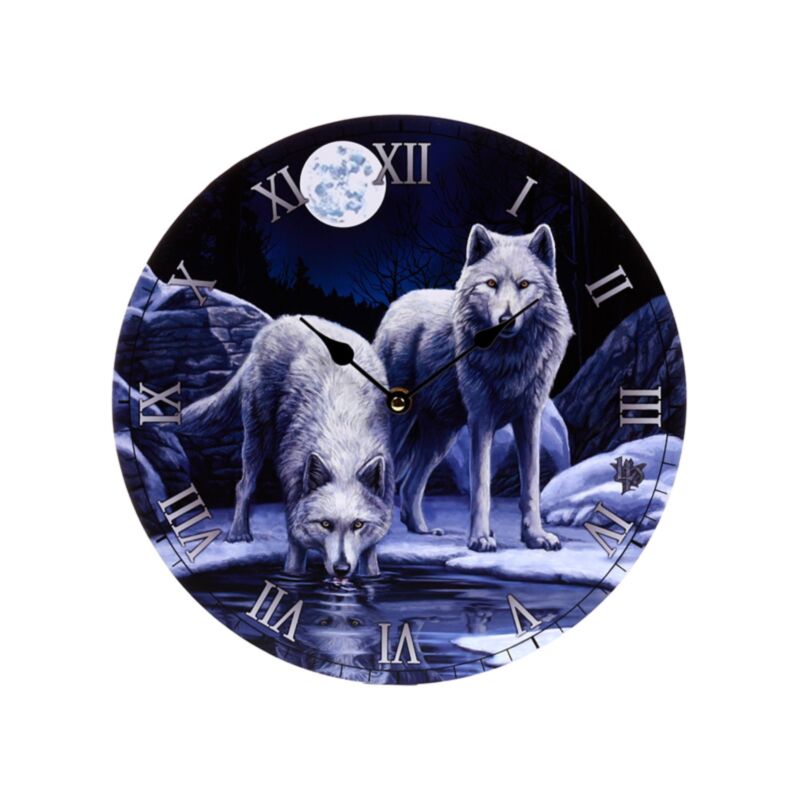 Horloge imprimée Lisa Parker Warriors ou Winter Wolf