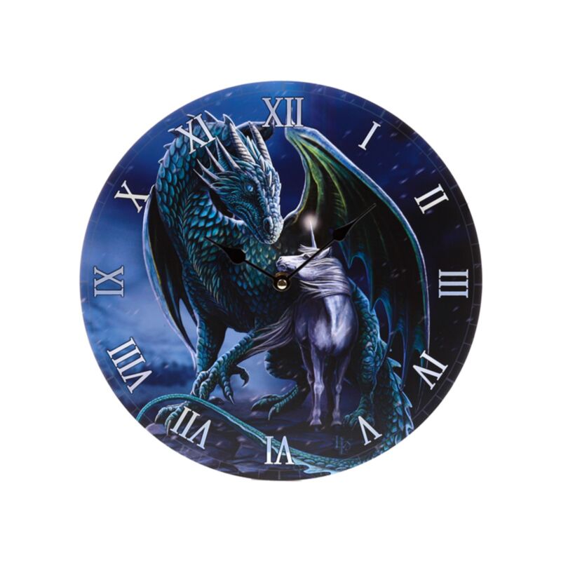 Horloge imprimée Lisa Parker Protector Magick Dragon Licorne