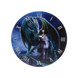 Horloge imprimée Lisa Parker Protector Magick Dragon Licorne