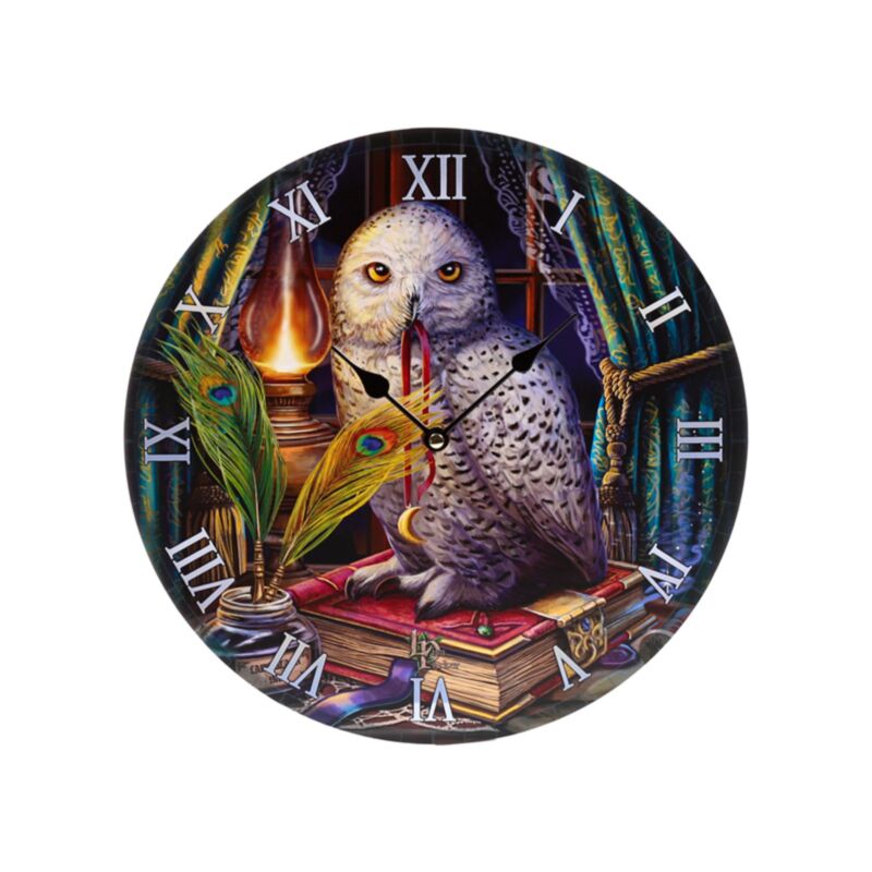 Lisa Parker gardien des sorts horloge imprimée hibou