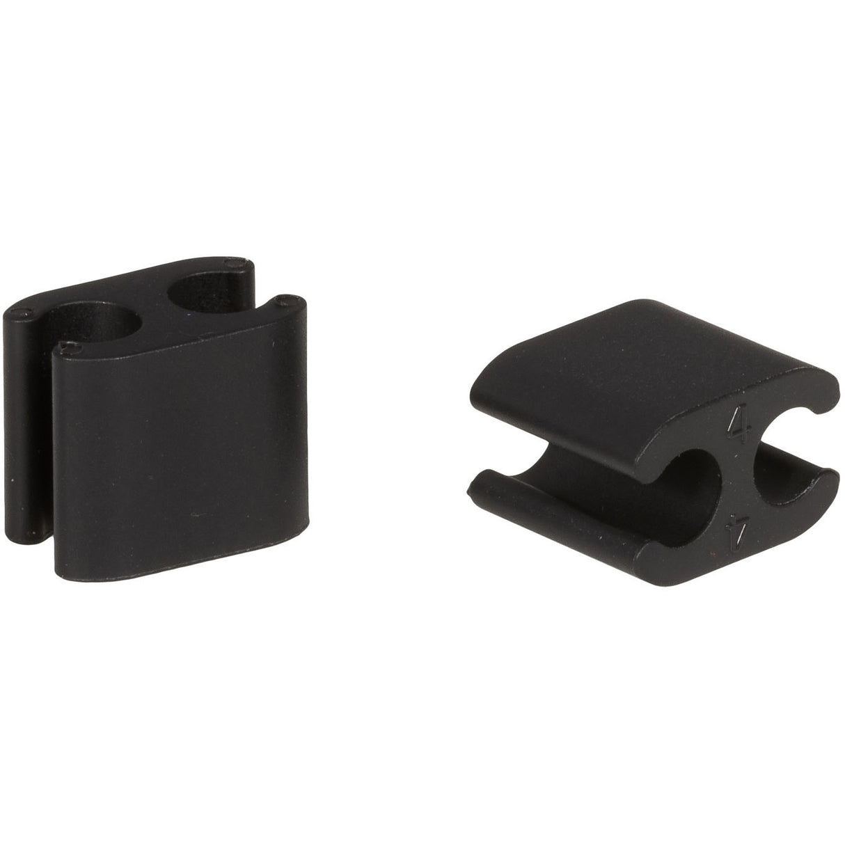 Elvedes serre-câbles duo 5.0 + 4.1 mm noir (10 pièces)