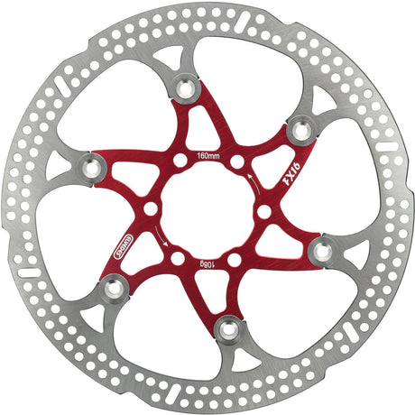 Rotor flottant Elvedes 160 mm 108g 6 trous + coup rouge 2015148