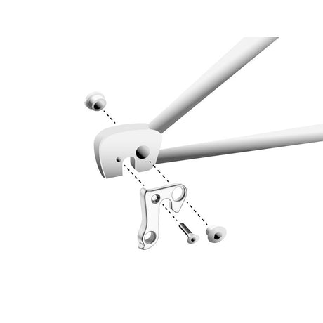 Union Derilleurpad GH-128 avec un ensemble de vis M8X0.75 + M4X0.7