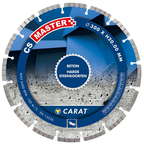Lame de scie diamantée Carat ø300x20 cs master béton refroidie à l'eau