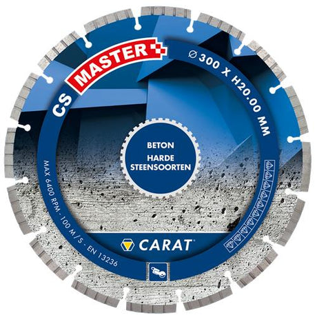 Lame de scie diamantée Carat ø350x20 cs master béton refroidie à l'eau