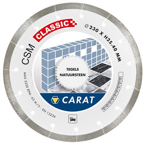 Lame de scie diamantée Carat ø150x25,4 csm carrelage classique
